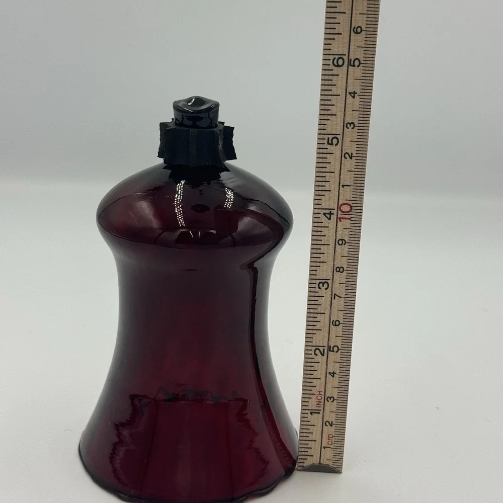 VTG Ruby‎ Red Glass Tulip Shade 5